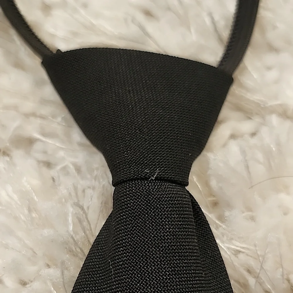Classic Kids Black Pre Tie Necktie